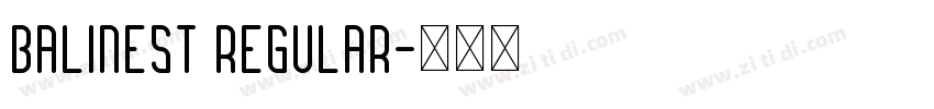 Balinest Regular字体转换